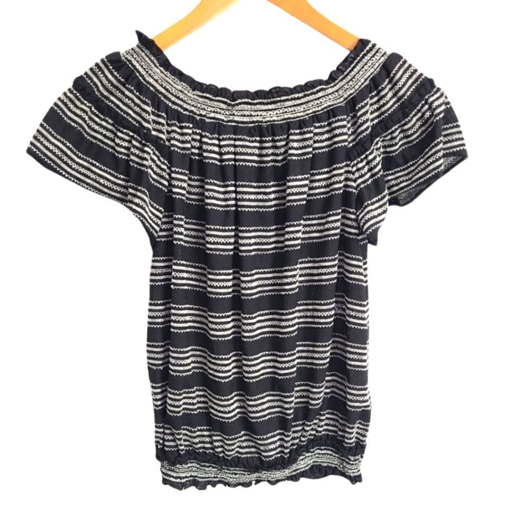 Max Studio‎ Women's Off Shoulder Bohemian Top Size XS